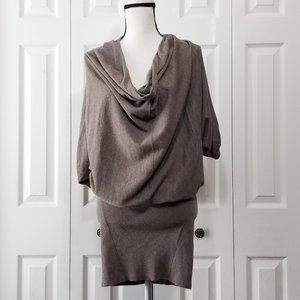 AllSaints brown Elgar sweater dress (26-045)